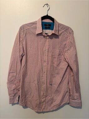 DIESEL Men’s Slim Fit Pattern Print Button-down Collar Shirt Cotton - M